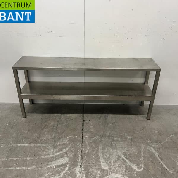 Étagère double en acier inoxydable « Bridge » 140 x 30 cm - Restauration