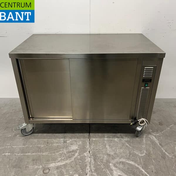 Armoire chauffante mobile Zanussi en acier inoxydable, chauffe-assiettes, 120 cm, 230 V, pour la restauration