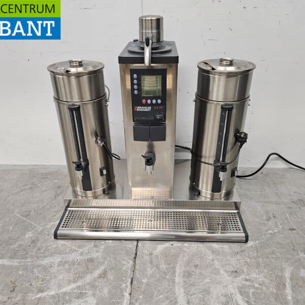 Machine à café à percolateur Bravilor Bonamat en acier inoxydable, 2 x 5 litres, 400 V, pour la restauration
