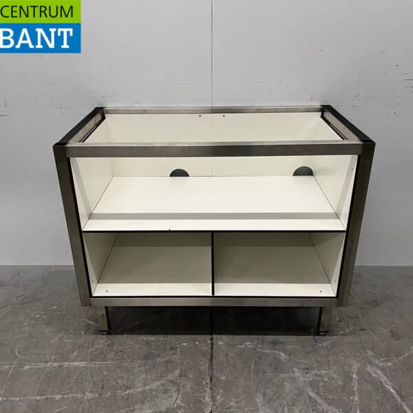 Meuble bas en acier inoxydable, 104,5 x 57,5 x 85,5 cm, pour la restauration