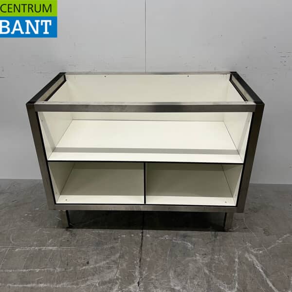 Meuble bas en acier inoxydable, 114 x 57,5 x 85 cm, pour la restauration