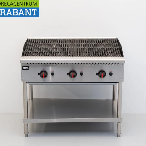 HCB Lavagrill Chargrill en acier inoxydable, 3 brûleurs, gaz propane, 30,75 kW, 91,5 cm, restauration