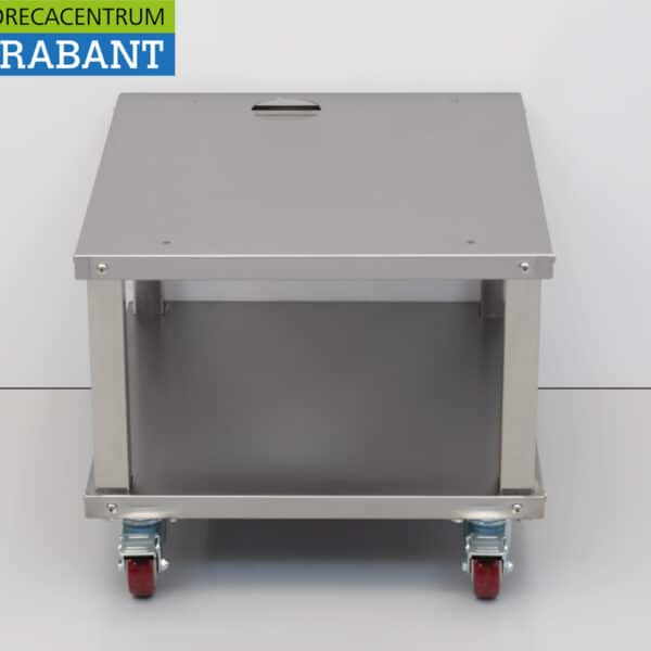 HCB Table de travail mobile en acier inoxydable 58,5 x 53 x 43,5 cm Restauration