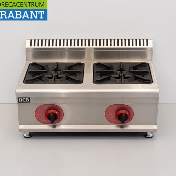 Cuisinière HCB à 2 feux, modèle à poser, au gaz propane, 14,6 kW, 70 cm, pour la restauration