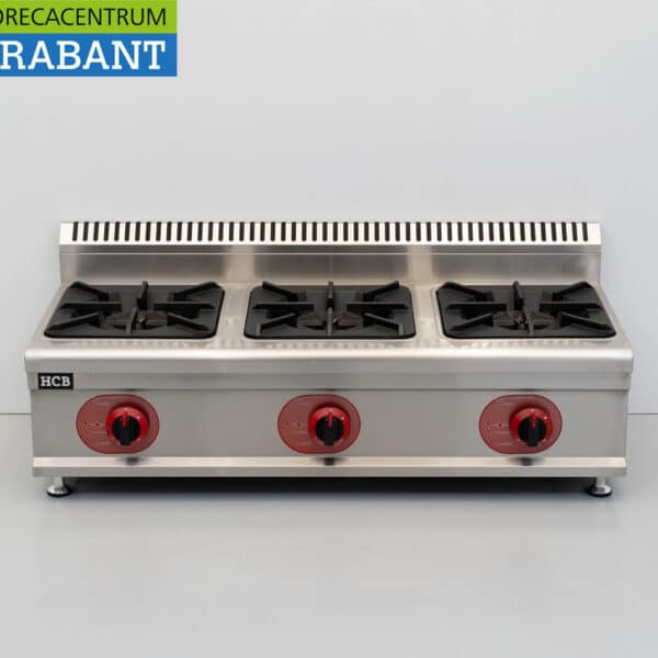 Cuisinière HCB à 3 feux, modèle à poser, au gaz propane, 21,9 kW, 104 cm, pour la restauration