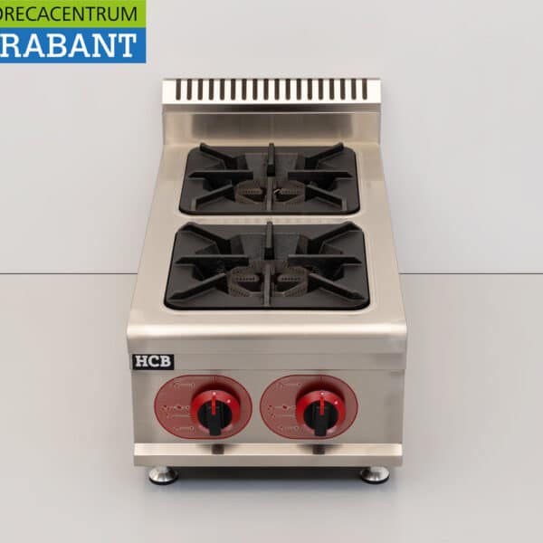Cuisinière HCB à 2 feux, modèle à poser, au gaz propane, 14,6 kW, 40 cm, pour la restauration
