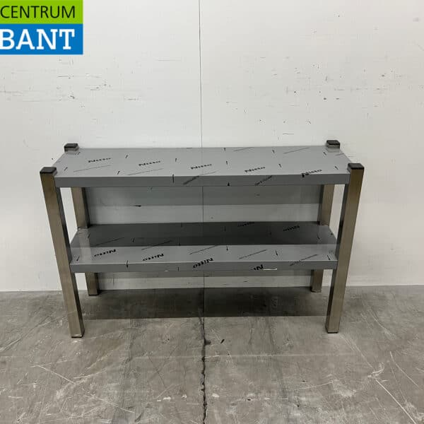 Étagère double en acier inoxydable, 100 x 30 x 66,5 cm, pour la restauration