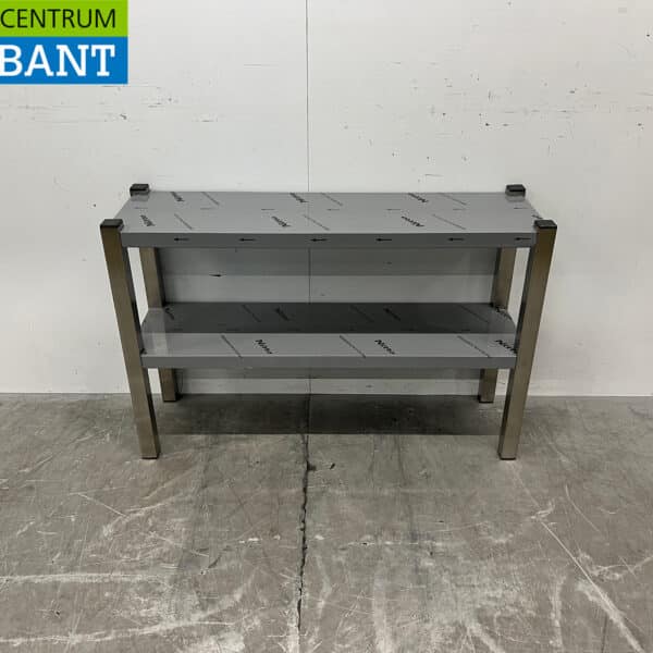 Étagère double en acier inoxydable, 100 x 30 x 66,5 cm, pour la restauration