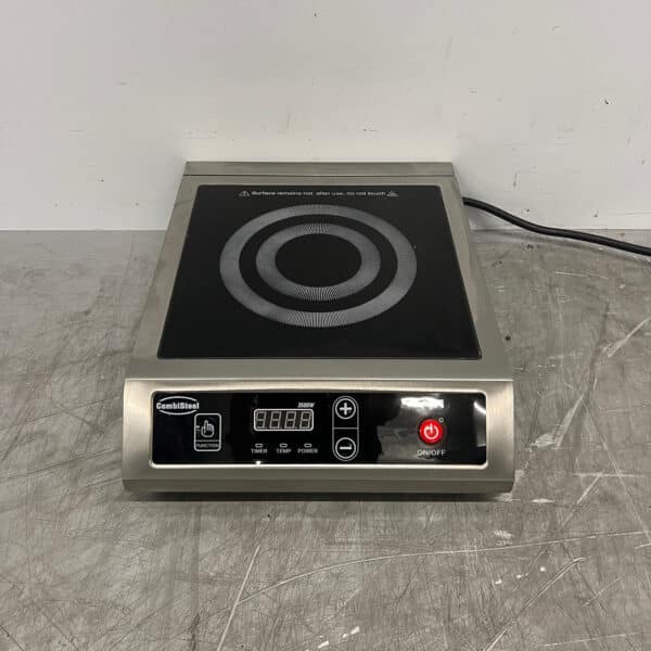 Plaque à induction Combisteel en acier inoxydable, 3 500 watts, 230 V, pour la restauration