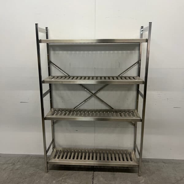 Étagère de rangement en acier inoxydable, 120 x 40 x 180,5 cm, pour la restauration