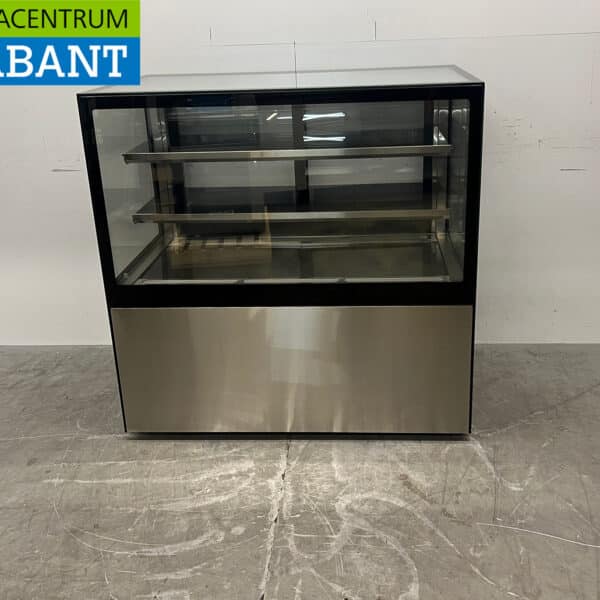 Vitrine à pâtisseries mobile « Polar » en acier inoxydable