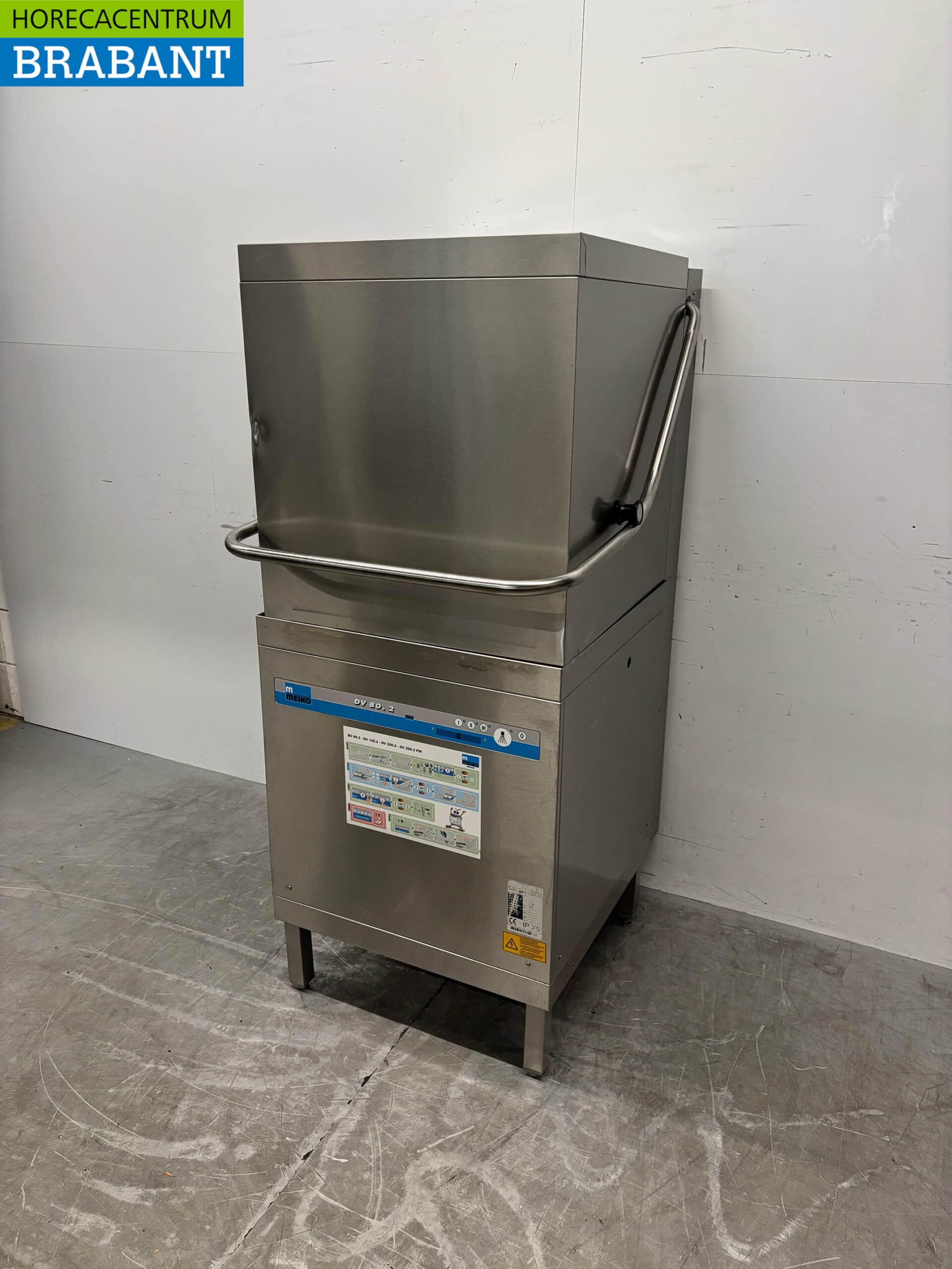 Lave-vaisselle à passage Meiko en acier inoxydable avec pompe de vidange 400V Horeca – Image 2