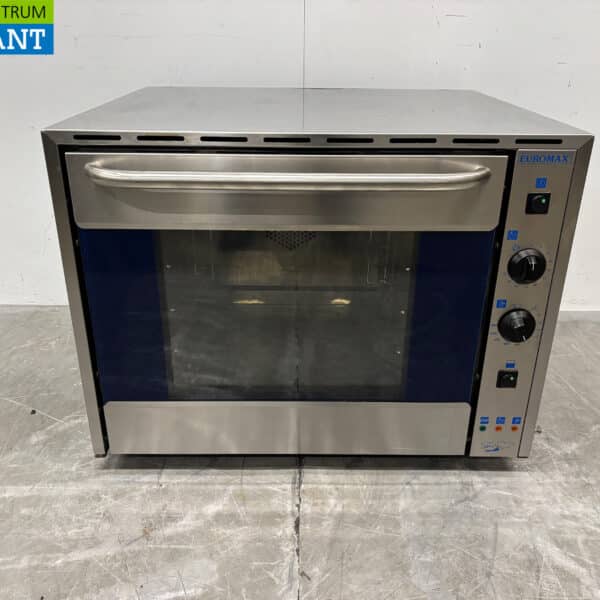 Four à air chaud Euromax en acier inoxydable avec fonction grill 4 x 44/34 cm 230V Horeca