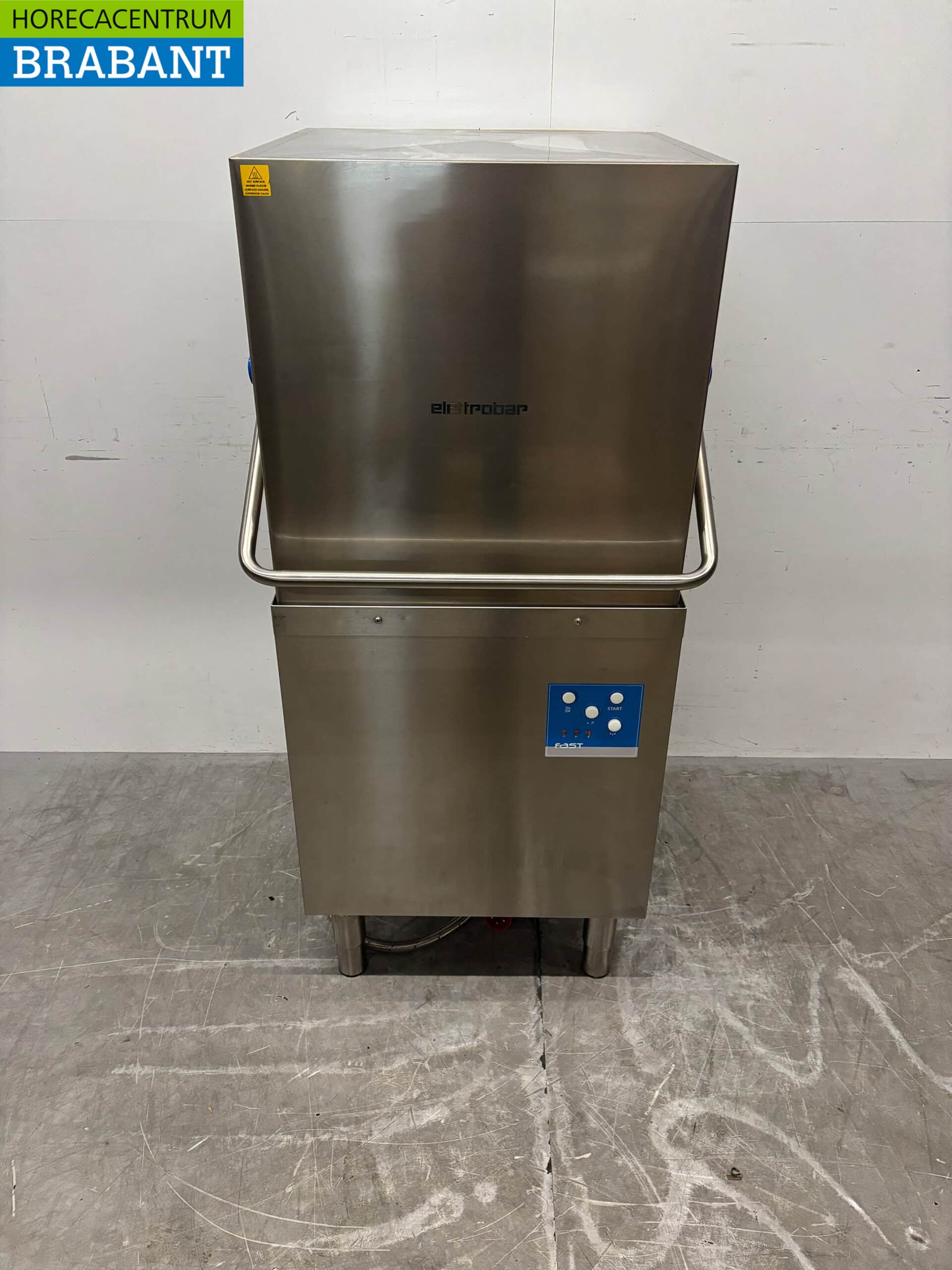 Lave-vaisselle à convoyeur Elettrobar en acier inoxydable, 400 V, pour la restauration