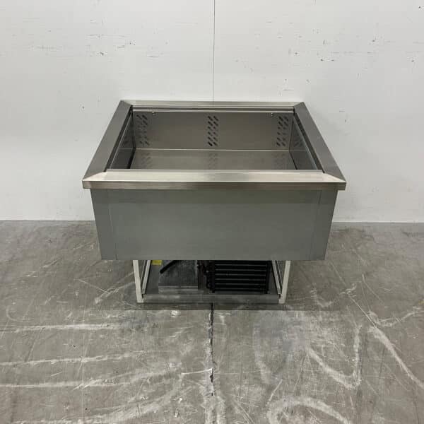 Saladière réfrigérée « Drop In » en acier inoxydable, 2 bacs 1/1 GN, 79 cm, 230 V, pour la restauration
