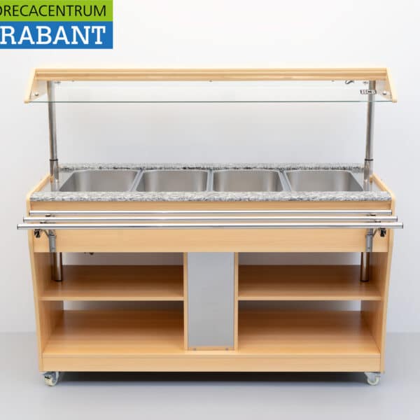 HCB Buffet chauffant mobile 4 x 1/1 GN 149,2 cm 230 V Restauration