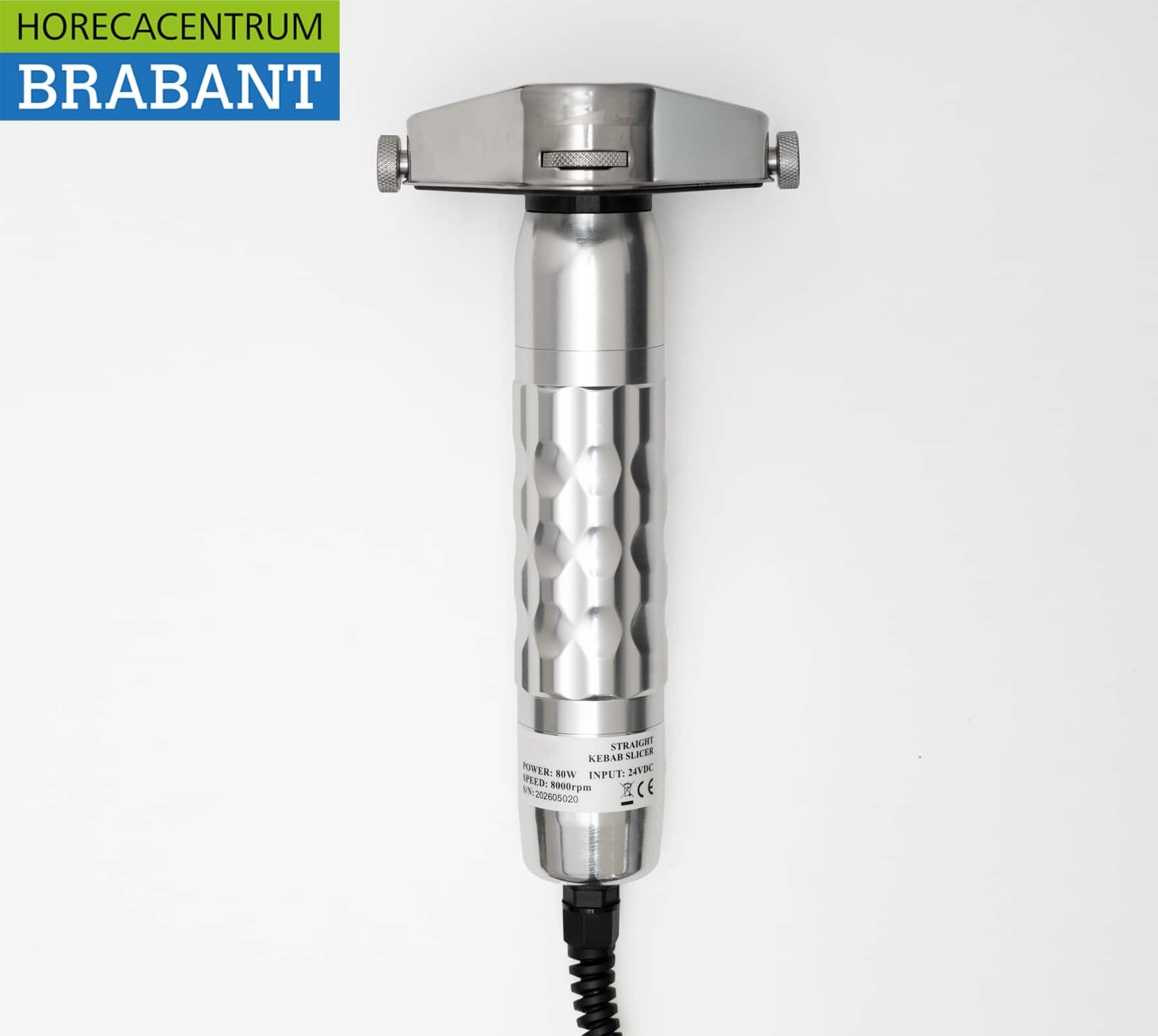 Couteau électrique HCB en acier inoxydable pour döner, kebab et gyros, avec adaptateur 230 V, pour la restauration – Image 2