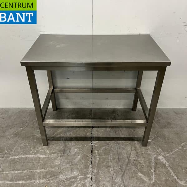 Table de travail en acier inoxydable, 102 x 60 x 87,5 cm, secteur de la restauration