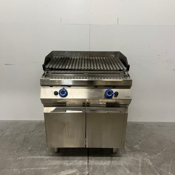 Lavagrill Catertech en acier inoxydable, 80 cm, au gaz, pour la restauration