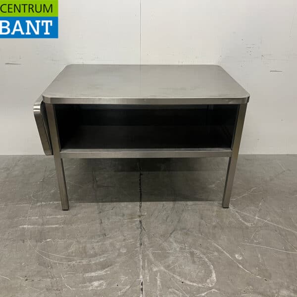 Table de travail en inox avec plateau rabattable 124,5 x 80 x 82 cm - Restauration