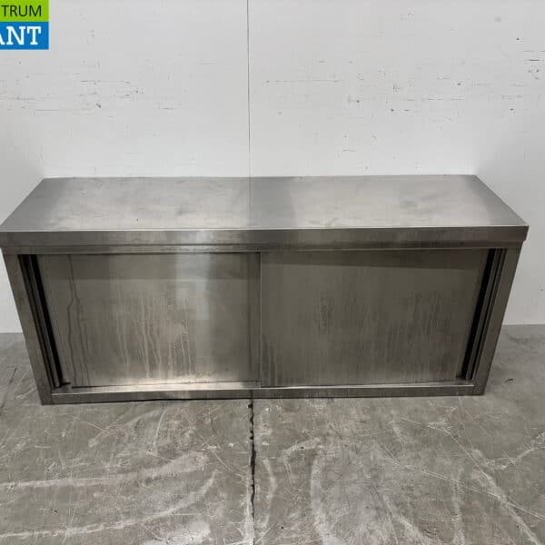 Armoire murale en acier inoxydable 2 portes coulissantes 140 cm Restauration