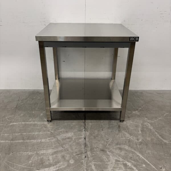 Table de travail en acier inoxydable avec piètement 80 x 70 x 85 cm – Restauration