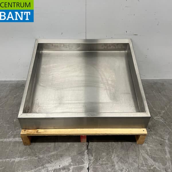 Bac à glace en acier inoxydable avec évacuation, 81 x 71 x 31 cm, pour la restauration