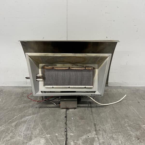 Chauffage de terrasse Schwank en acier inoxydable avec allumage électronique, 230 V, pour le secteur de la restauration