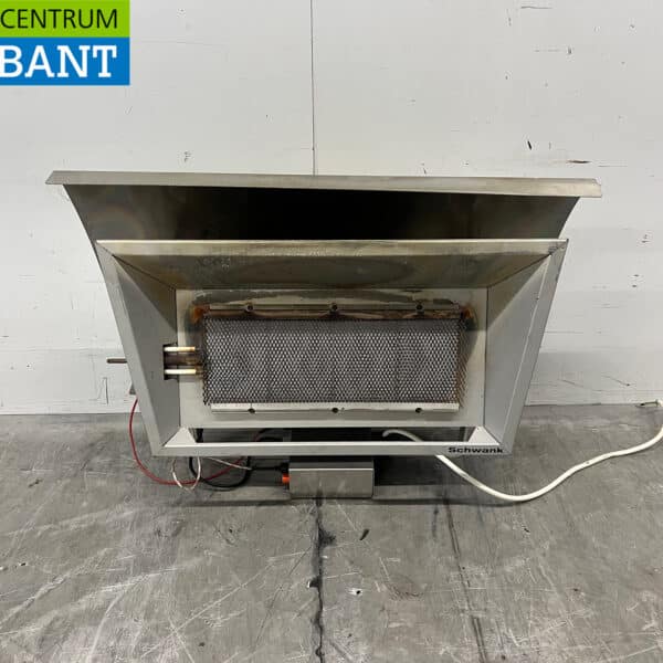 Chauffage de terrasse Schwank en acier inoxydable avec allumage électronique, 230 V, pour le secteur de la restauration