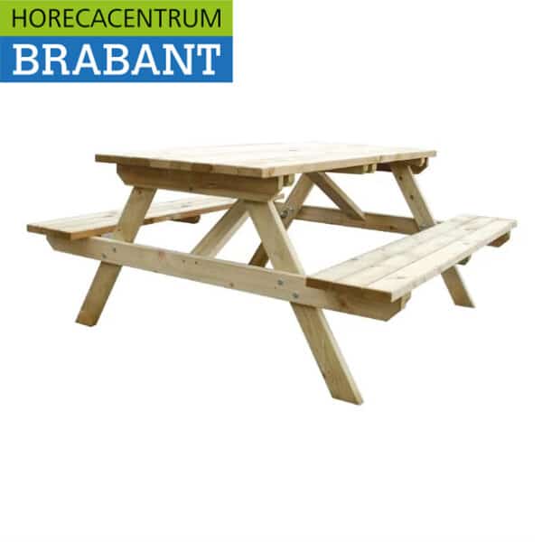 Table de pique-nique en bois Rowlinson, table de terrasse 150 cm, secteur de la restauration