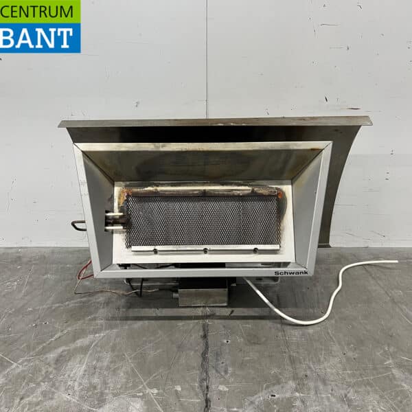 Chauffage de terrasse Schwank en acier inoxydable avec allumage électronique, 230 V, pour le secteur de la restauration