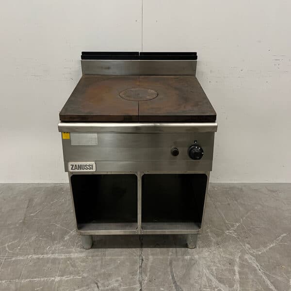 Plaque de cuisson Zanussi en acier inoxydable, 70 cm, au gaz, pour la restauration