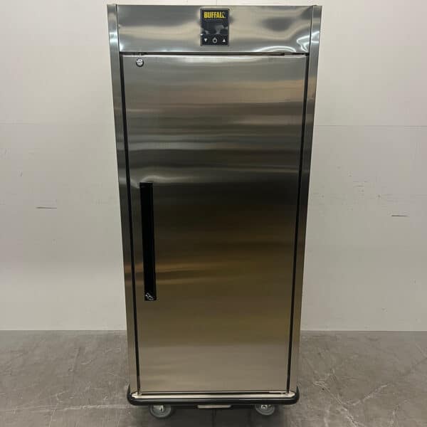 Chariot de pâtisserie Buffalo en acier inoxydable, armoire chauffante à 1 porte, 16 x 2/1 GN, 230 V, restauration