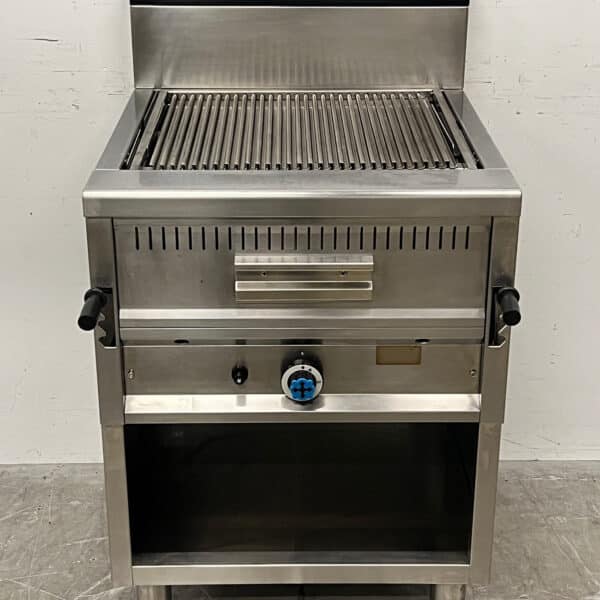 Gril en pierre Lavagrill en acier inoxydable, 65 cm, au gaz, pour la restauration