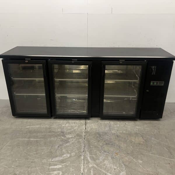 Maxxfrost Bar Cooler 3 portes pliantes en verre 200 cm 230V Horeca