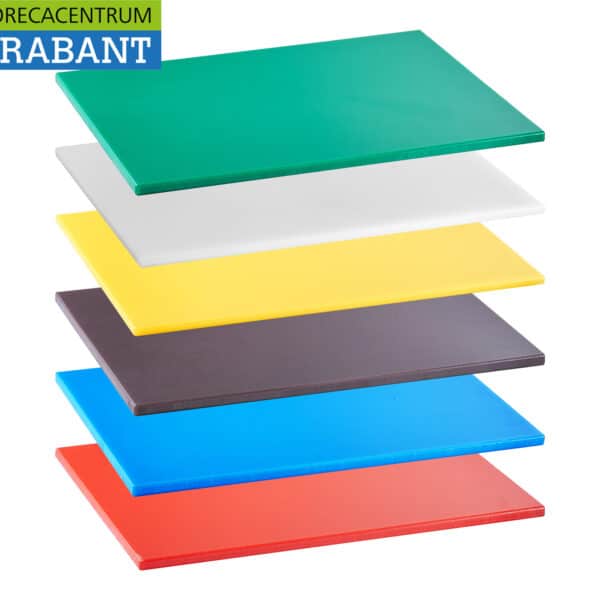 Ensemble de planches à découper HCB extra-épaisses conformes à la norme HACCP, 6 pièces – 45 x 30 cm, pour la restauration
