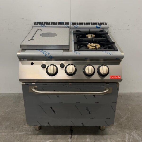 Cuisinière à gaz RVS Gastro M TPPCFGB avec plaque de cuisson et four, 23,2 kW, GAZ, restauration