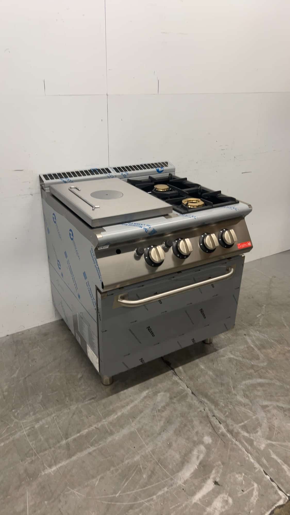 Cuisinière à gaz RVS Gastro M TPPCFGB avec plaque de cuisson et four, 23,2 kW, GAZ, restauration
