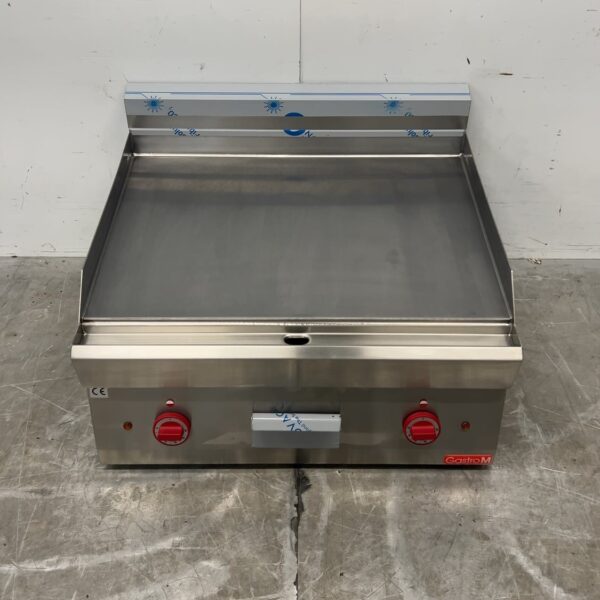 Plaque de cuisson en acier inoxydable Gastro M GL918, 9 kW, 400 V, 70 x 65 x 36 cm, pour la restauration