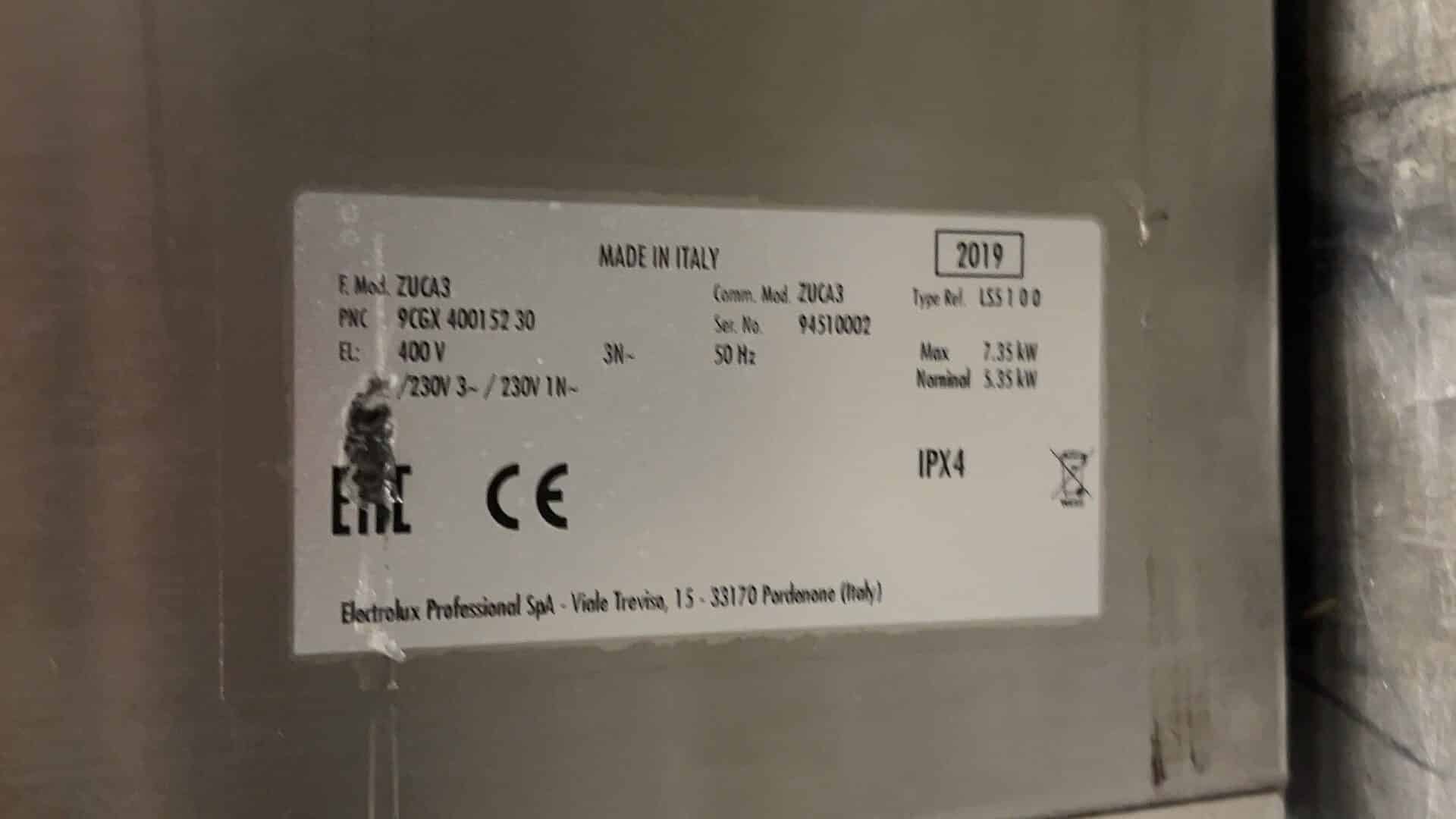Lave-vaisselle Zanussi ZUCA3 en acier inoxydable, 3,6 kW, 230 V, 60 x 61 x 83,5 cm, pour la restauration